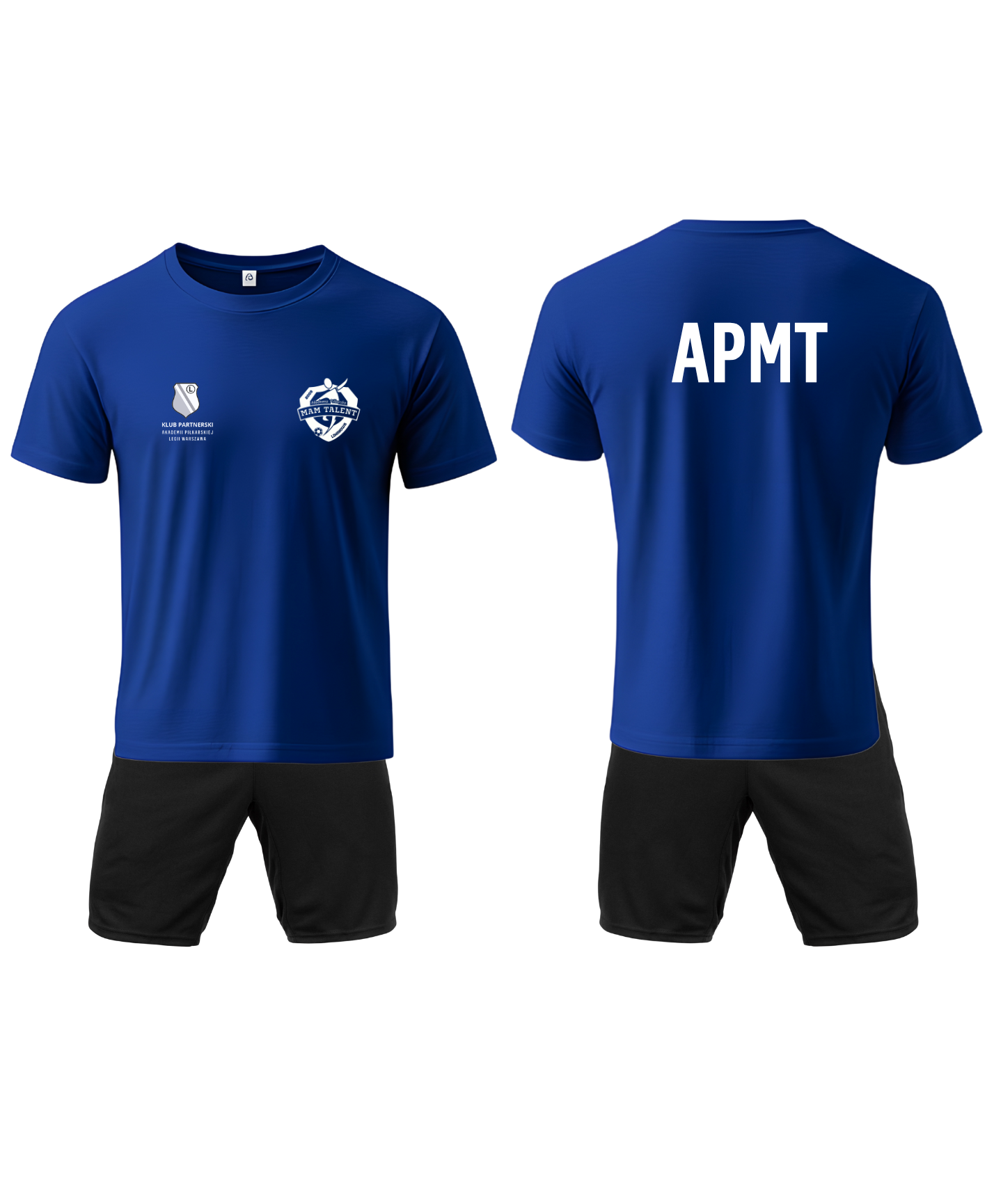 Strój treningowy  - niebieski komplet
