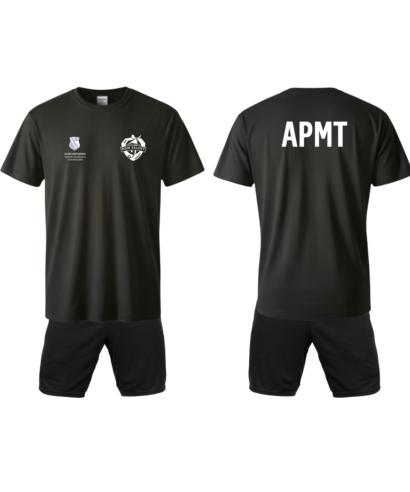Strój treningowy -  czarny komplet